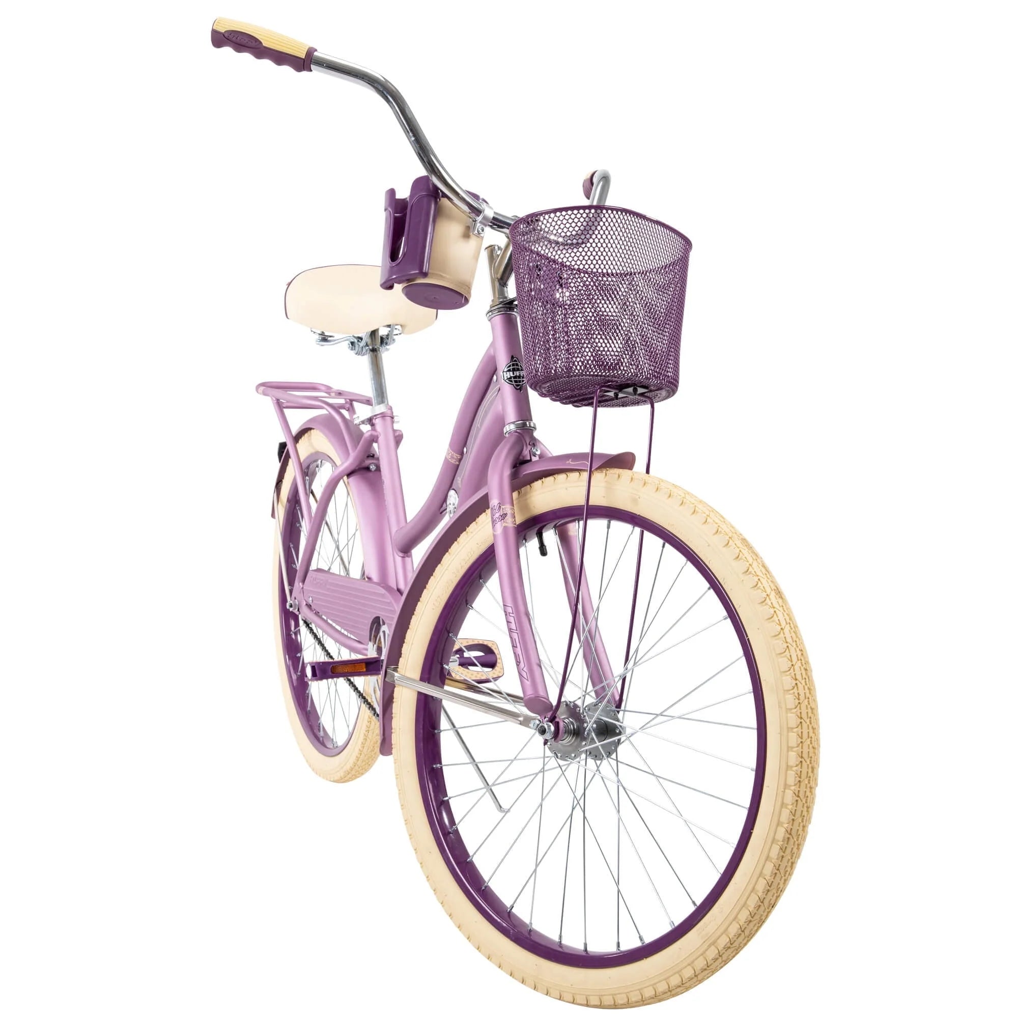 Huffy 24" Nel Lusso Girls' Cruiser Bike, Purple Satin